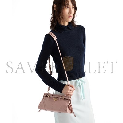 PRADA BONNIE SMALL LEATHER SHOULDER BAG 1BH215 (26*14*12cm)